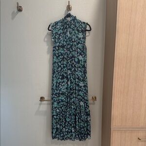 Zimmermann Floral Sleeveless Dress - Blue and Green